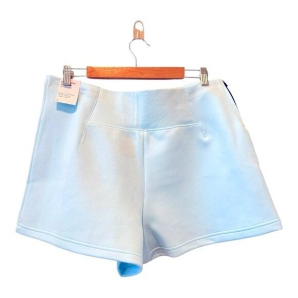 NIKE Tech Fleece High Waist 3” Pleated Shorts Size XL Ice Blue NEW - Picture 4 of 10